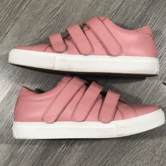 GREATS Mauve Pink Leather Adjustable Strap Slip-On Sneakers size 9 - Picture 7 of 11